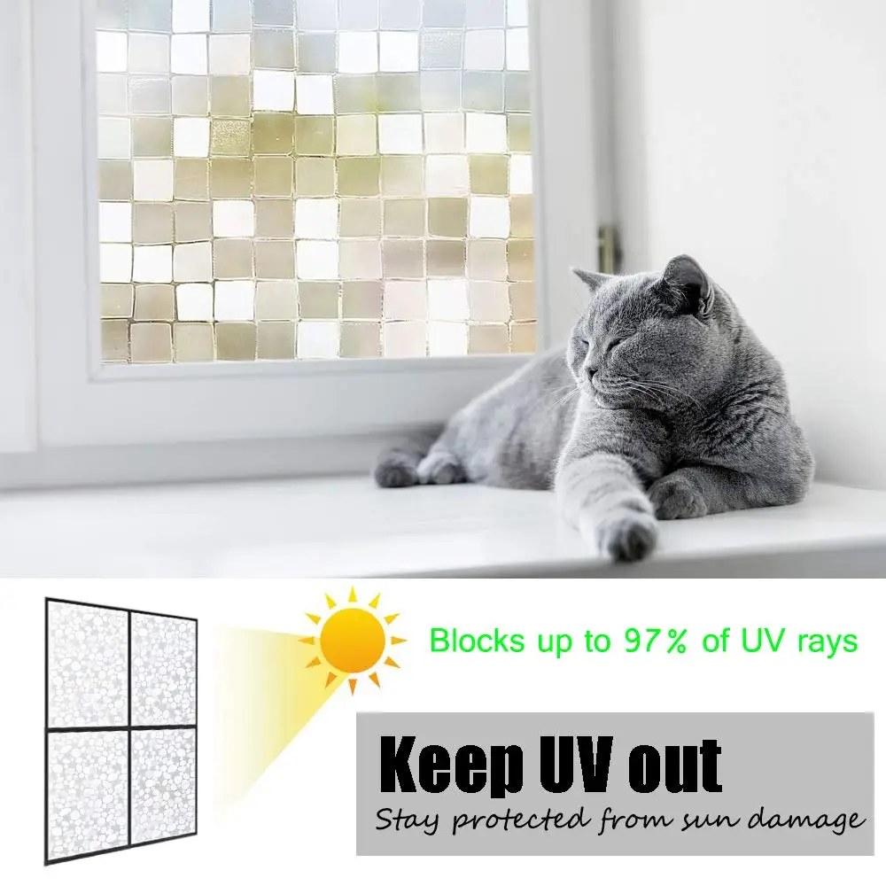 Самоклеящаяся пленка Funlife 90x200 см для окна конфиденциальности прозрачная