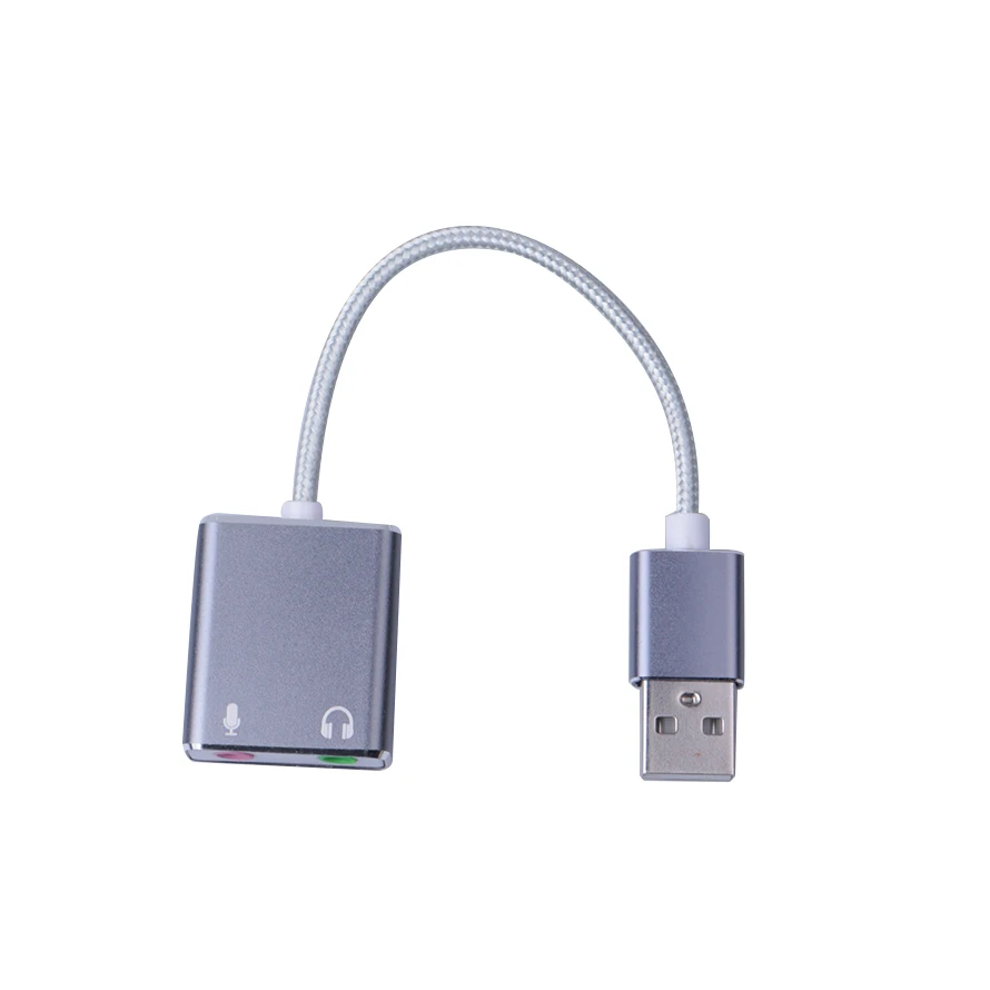 USB звуковая карта наушники 3D стерео аудио адаптер новый бесплатный привод