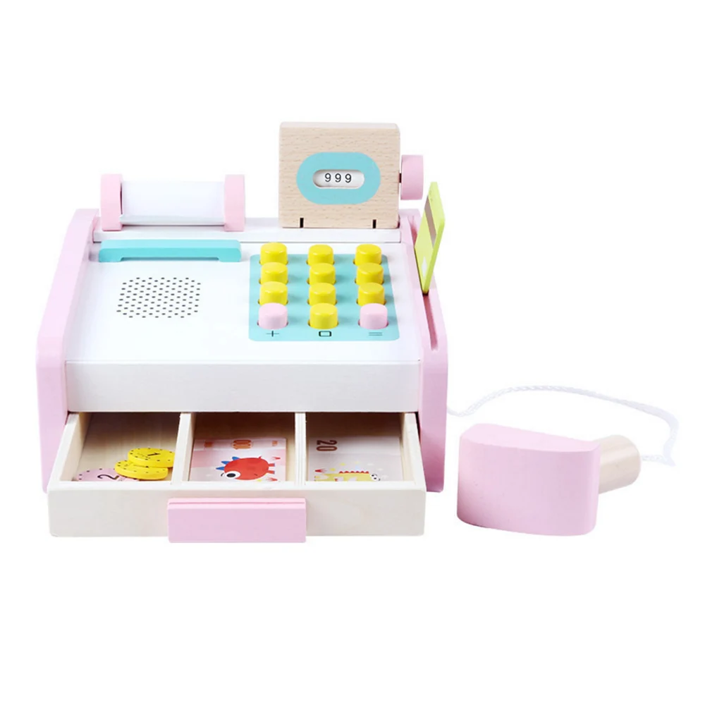 Детский электронный кассовый аппарат для супермаркета игрушки обучения детей