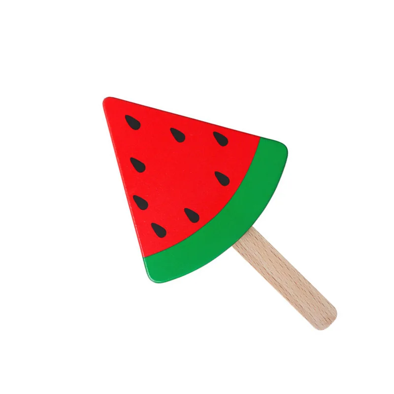1 шт. деревянные мороженое Icecream еда игрушки для детей играть подарок для дома игрушки для дошкольников девочка мальчик детские игрушки для кухни горячая распродажа