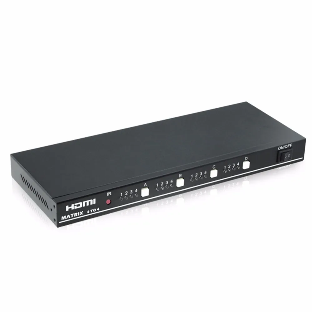 EMK 4x4 HDMI ТВ матрица 4 входа выхода настоящий матричный переключатель сплиттер