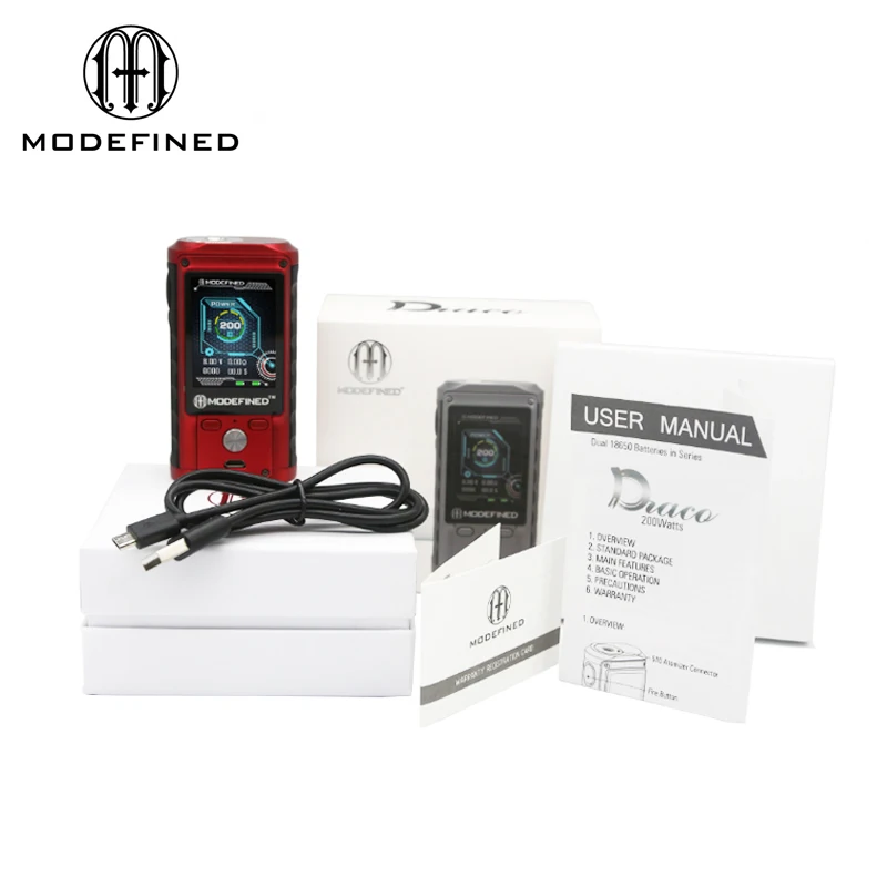 Оригинальный Lostvape modeed Draco 200 Вт поле Mod Цвет экран Fit Двойной 18650 батарея vape