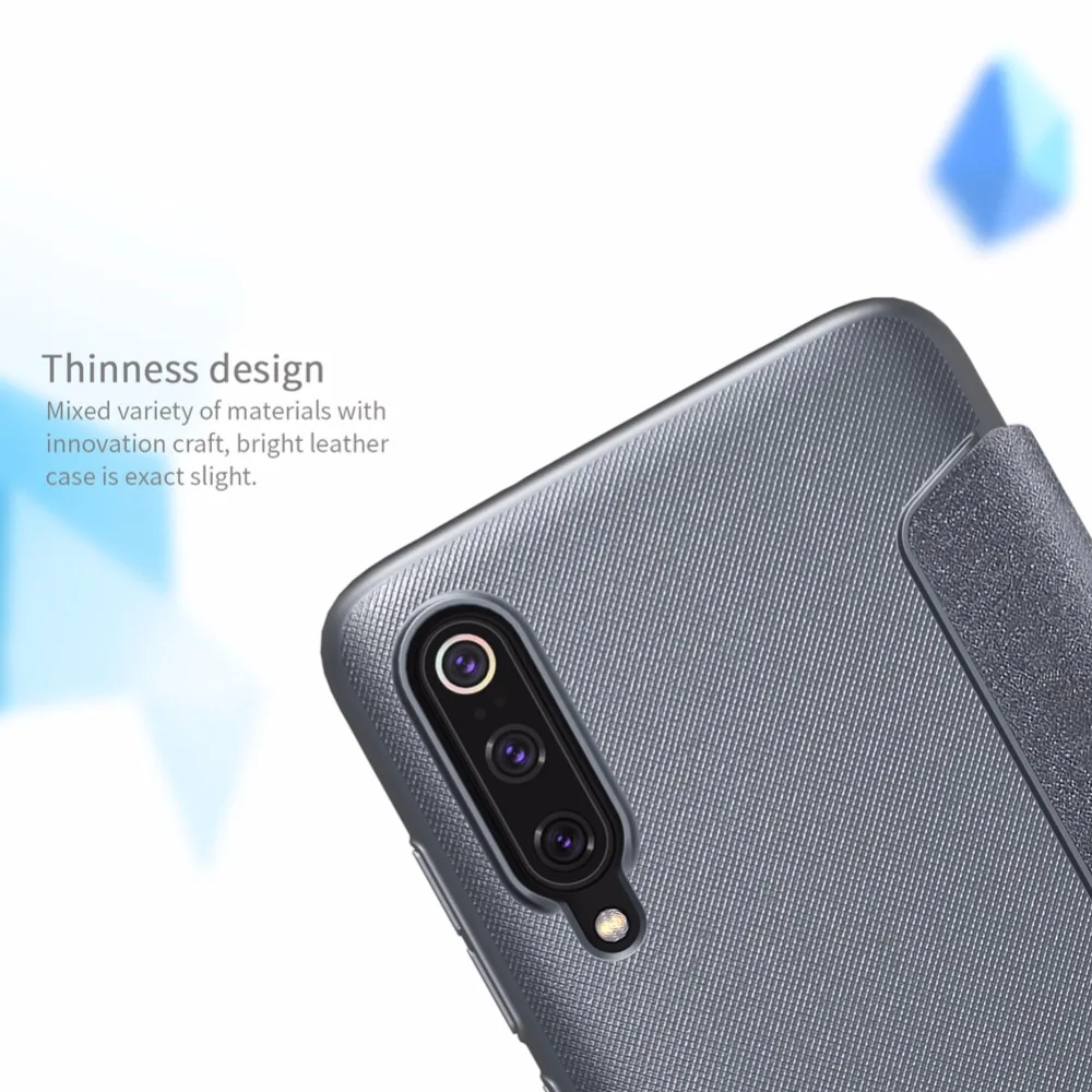 Filp чехол для Xiaomi mi9/mi 9 Explore ore NILLKIN Sparkle супер тонкий флип из искусственной кожи с