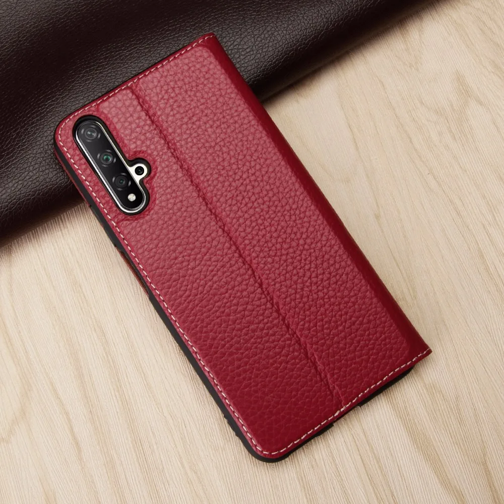 Чехол-книжка из натуральной кожи для huawei honor 10, чехол с окошком, задняя крышка 20 pro, чехлы для телефонов, роскошный фирменный дизайн