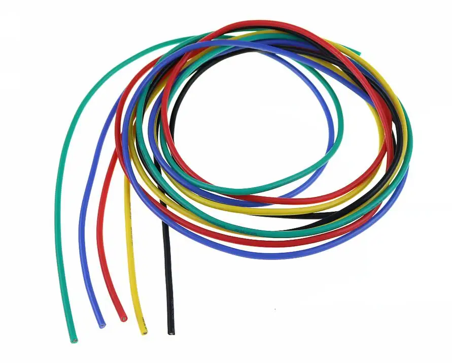 1 м специальная мягкая силиконовая линия питания 16AWG 1,5 квадратная Медь Чистая Оловянная форма провод