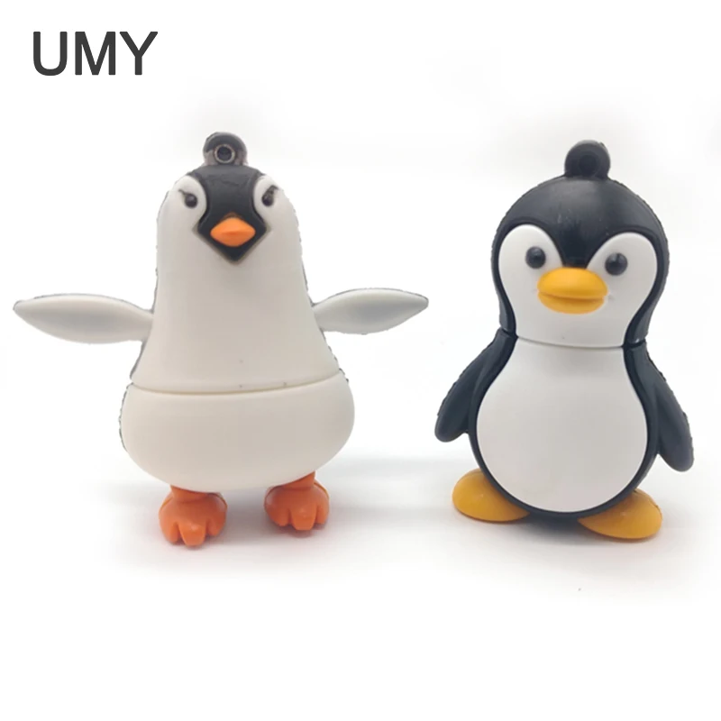 Флешка милый пингвин животные usb флеш-накопитель полная емкость 4 ГБ 8 ГБ 16 ГБ 32 ГБ карта памяти, Флеш накопитель memoria cle usb мультфильм