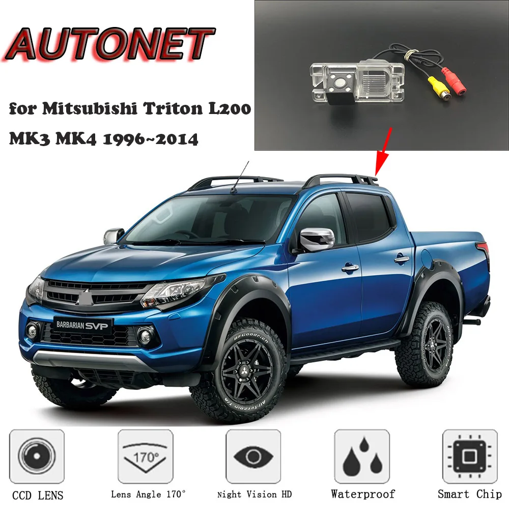 Камера заднего вида для Mitsubishi Triton L200 Strada CCD/номерной знак или кронштейн|Камеры