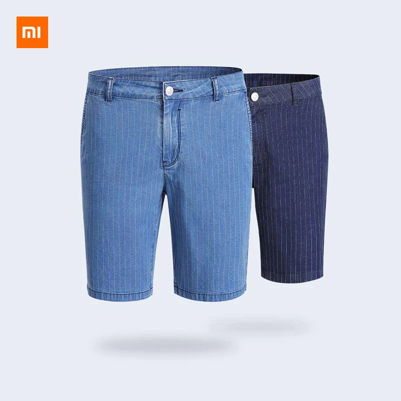 Xiaomi Mijia Youpin хлопковые полосатые повседневные джинсовые шорты хлопок Smith Бизнес
