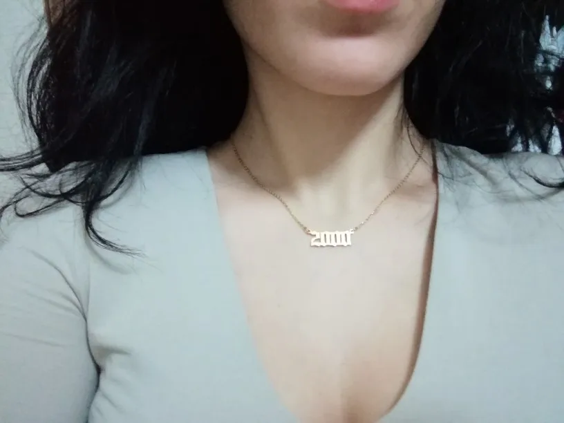 Специальная Дата Старый английский номер 2000 Чокеры ожерелья подарок на день