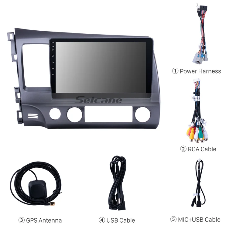 Автомагнитола Seicane 1DIN Android 10 0 1 дюйма GPS-навигация мультимедийный плеер головное