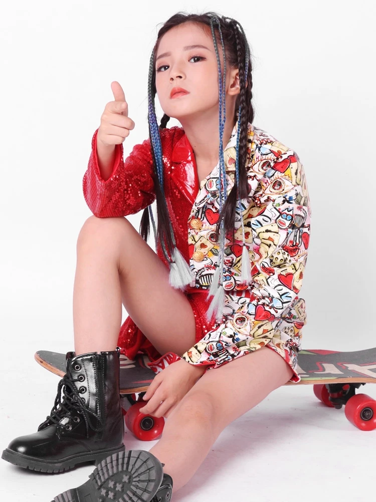 Новинка 2019 высококачественный костюм детский для представлений и джазовых