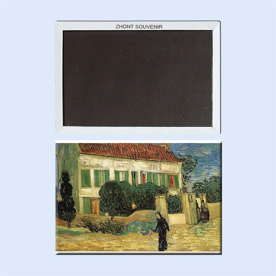 

Famous painting of Vincent Van Gogh White house 22447, museum souvenirs Souvenirs of Worldwide Tourist;fridge magnet gift