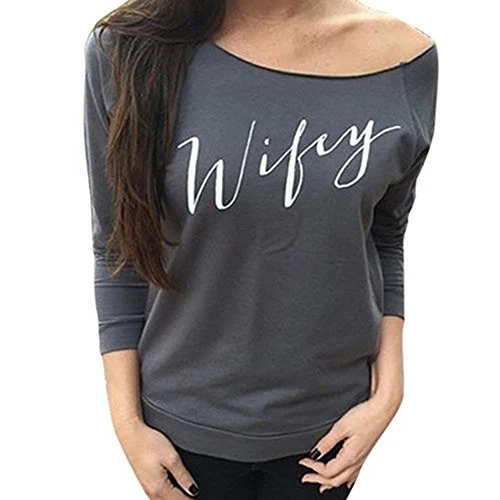 Женская Мода Тонкий футболка с длинными рукавами топ круглым вырезом Базовая