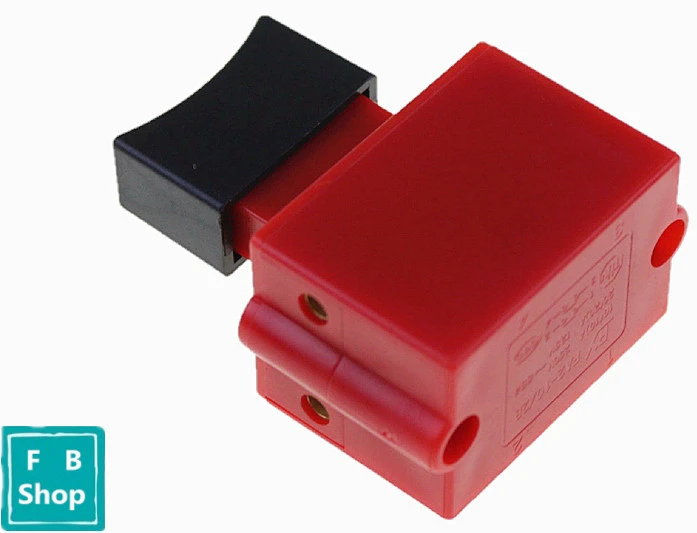1 шт. FA2-10/2B 10A 250V 5E4 черный+ красный самостоятельно отдыха Мощность инструмент электродрель Скорость Управление триггера Переключатель