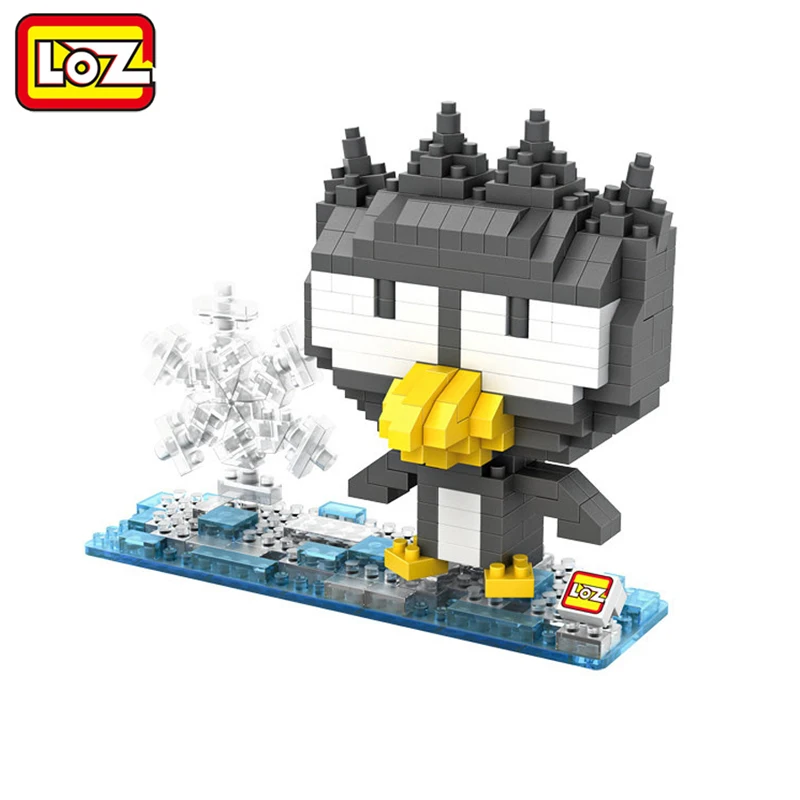 LOZ BADTZ MARU Марка Badtz Maru 3D подвижная фигурка модель крутой Пингвин XO игрушка алмазные