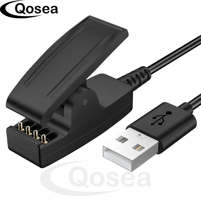 Зарядный USB-кабель Qosea с зажимом для смарт-часов сменный кабель быстрой зарядки