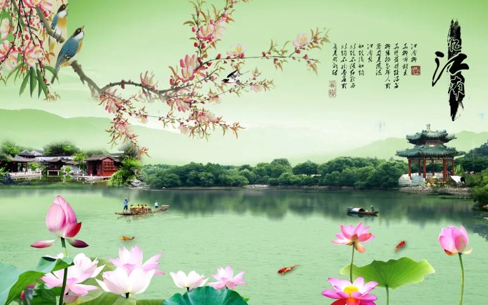 Природа Пейзаж шторы украшение Европейский 3D для гостиной затемненные Roaantic