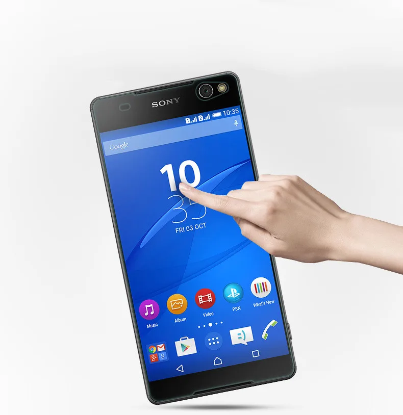 2 piezas para vidrio Sony Xperia C5 Protector de pantalla de vidrio templado para Sony xperia C5 vidrio Anti-rasgu&ntilde;o pel&iacute;cula de tel&eacute;fono para Sony C5-1