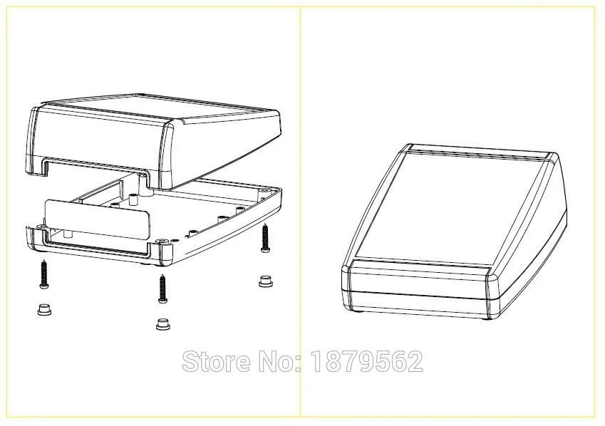 Пластиковый корпус для электронного проекта сделай сам 152*108*54 мм