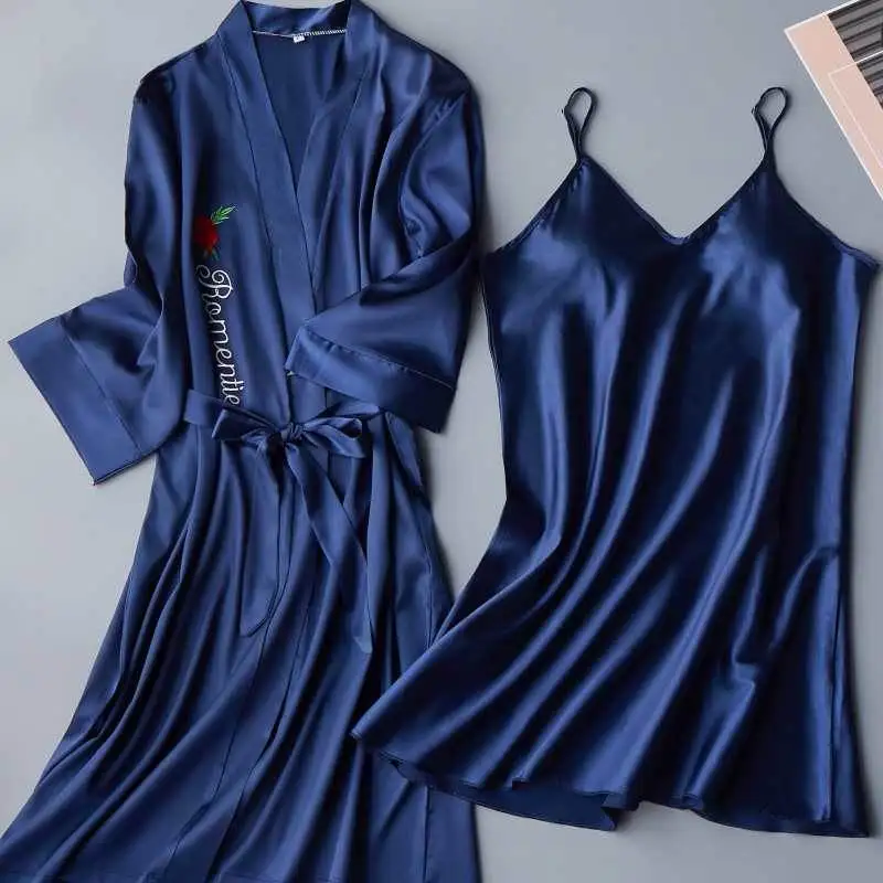 style 11 Комплект из 2 предметов сексуальное ночное платье для Для женщин глубокий нижнее белье шелковая ночная сорочка ночная рубашка без рукавов Ночная рубашка Летняя домашняя одежда - Цвет: style 11
