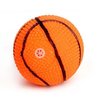 Basketball Игрушки для собак, пищащий звук, резиновый мяч для собак Rubgby, футбол, баскетбол, интерактивные игрушки для собак, маленькие, средние, большие товары для домашних животных - Цвет: Basketball