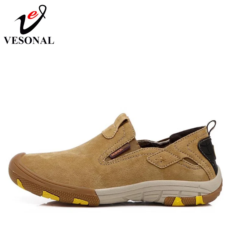 VESONAL 2018 Genuine Leather Moccasins Male Shoes For Men Loafers Adult Slip On Driving Walking Soft Spring Casual Footwear 9033 | Обувь