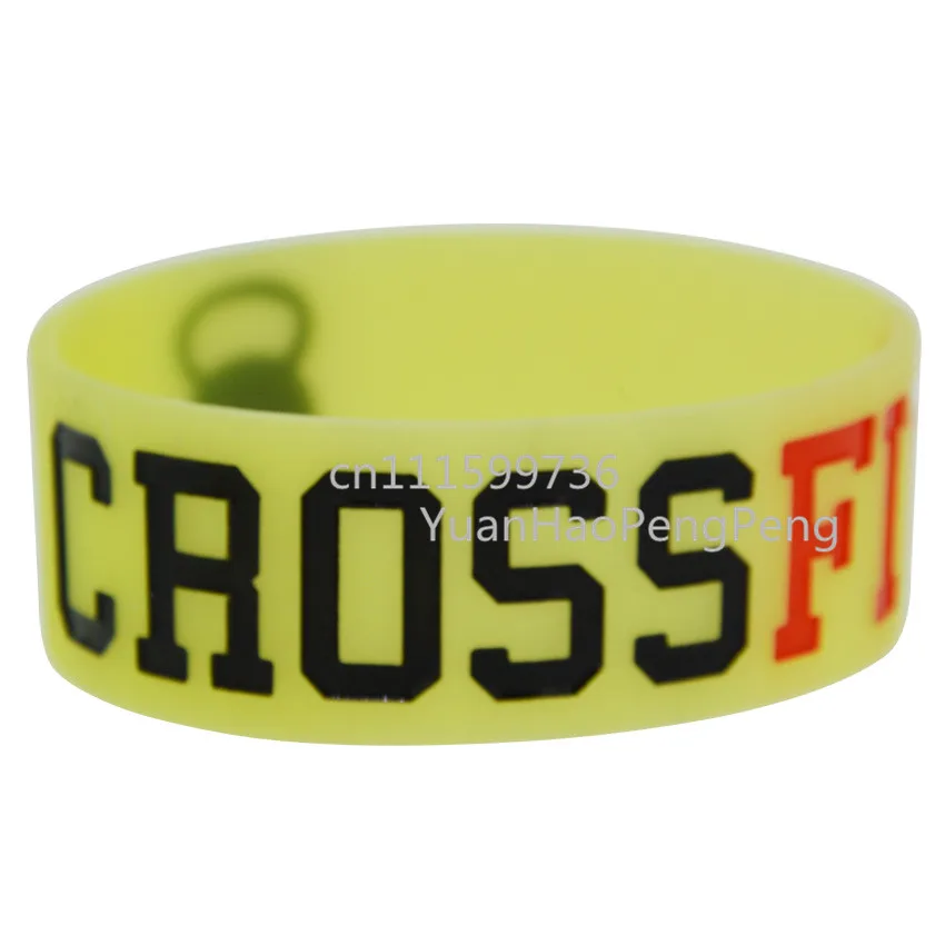 Широкий браслет Crossfit 1 &quot 25 шт./лот светится в темноте | Украшения и аксессуары