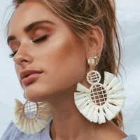 new trendy exaggerated big style tassel earrings bohemia earrings for women luxury wedding preferred love grass gift 2022