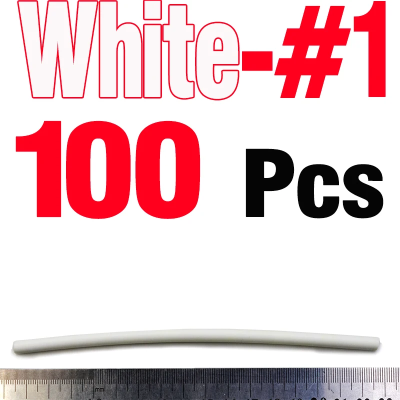 100PCS White Size 1 MNFT 100 шт. поплавок цилиндрической трубы Диаметр 2,5-4,5 мм высокой плотности пены длинный цилиндр Плавающий поплавок DIY инструмент для изготовления - Цвет: 100PCS White Size 1