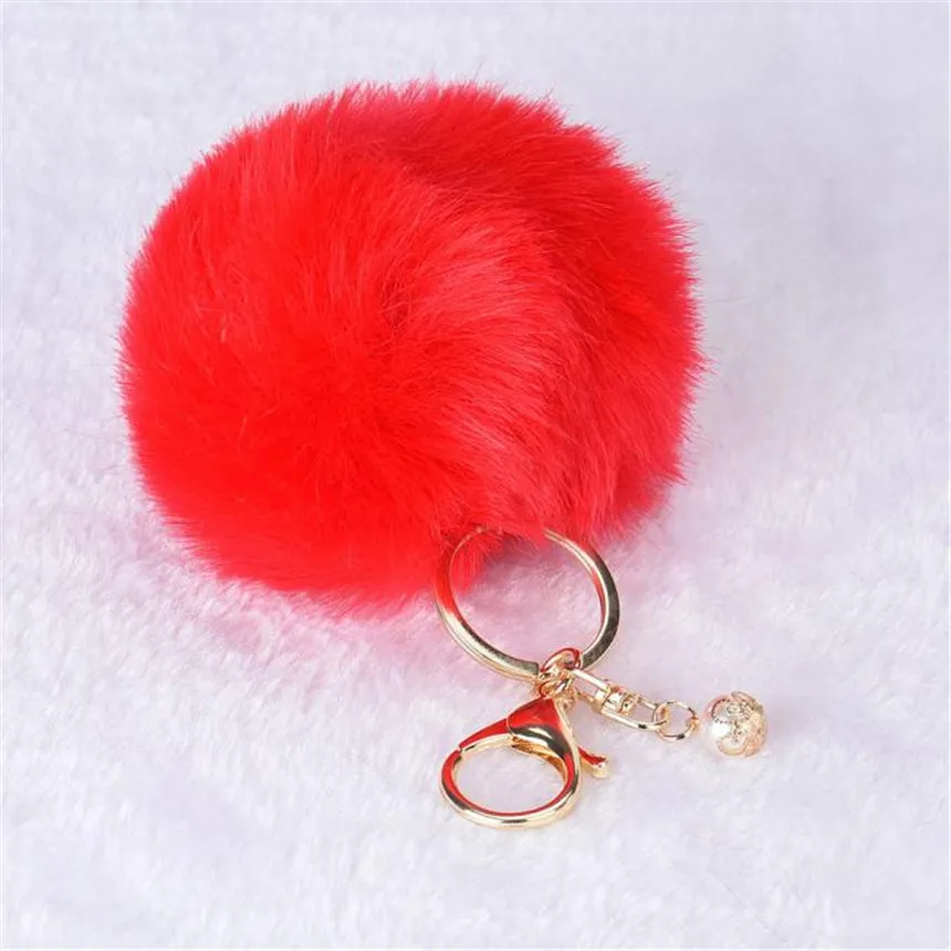 Автомобиль Новое поступление автомобиль Стайлинг кролик мех мяч брелок для