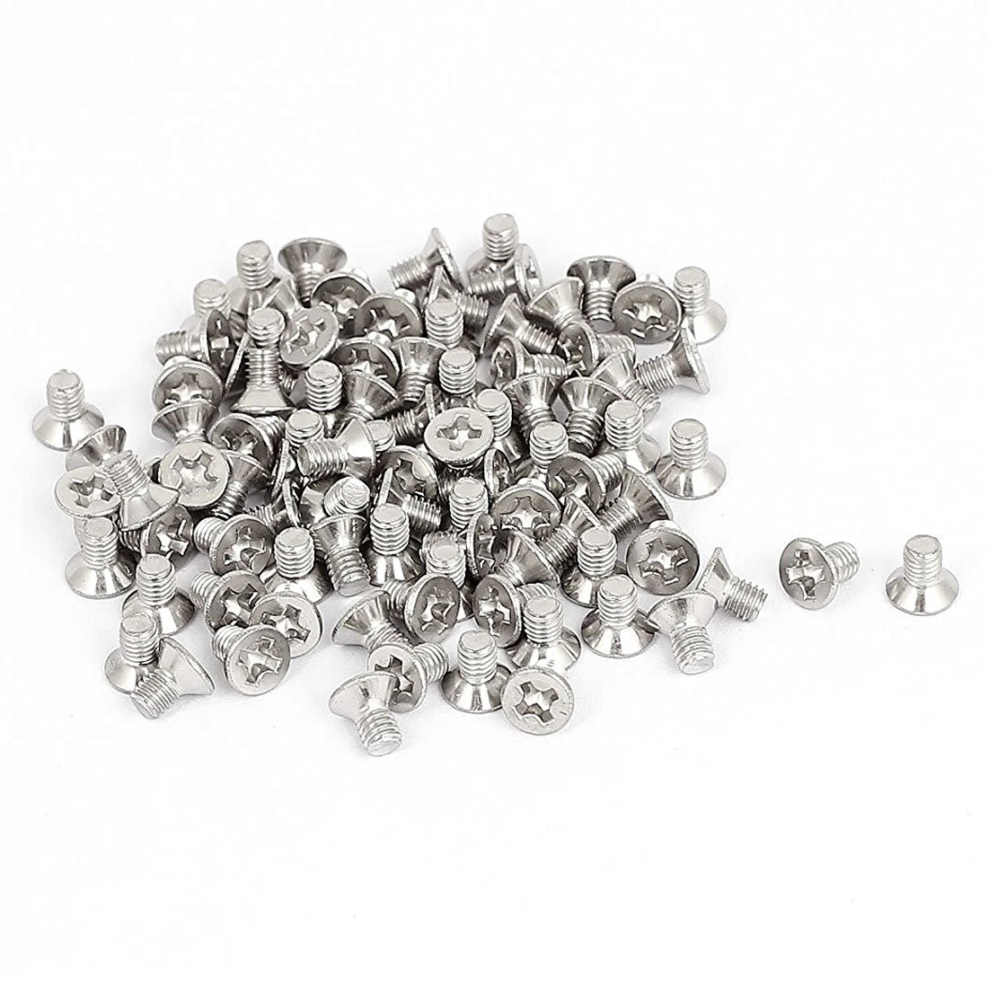 M3 x 5mm Cross Flat Head Countersunk Bolts Machine Screws 100Pcs | Строительство и ремонт