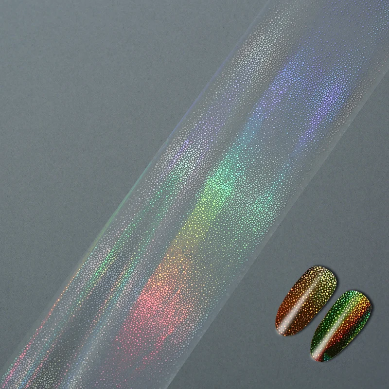 4*100 см наклейки для ногтей Фольга holografico лазерной Серебряный цветок Фильм полное