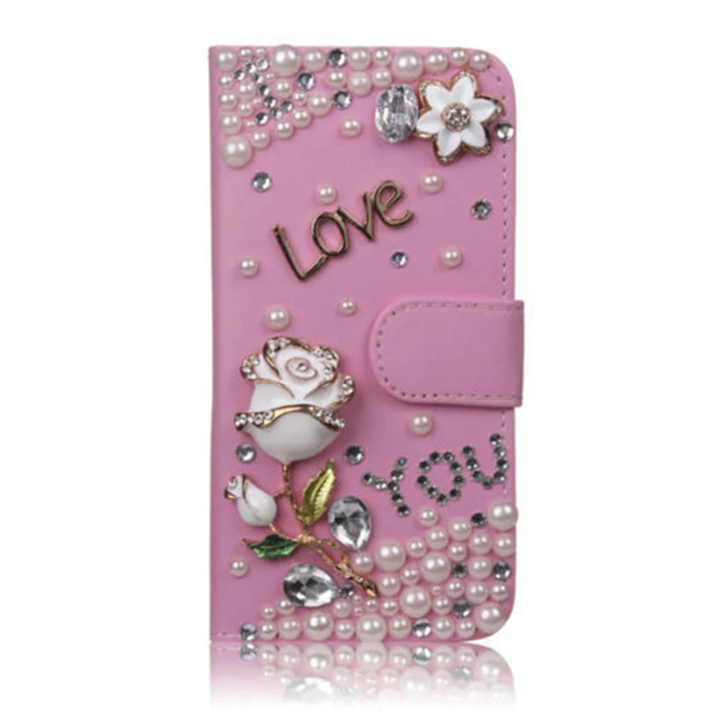 Unique&ampBeautiful Fashion Phone Case For Samsung galaxy C5 pro Bling Crystal Diamond 3D Handmade Wallet Stand Flip phone Cover |