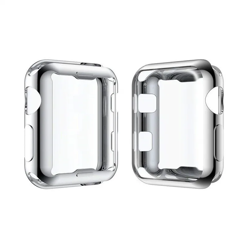 Для наручных часов Apple Watch 38 мм 40 мм 42 44 мм мягкий силиконовый замена спортивный браслет с Чехол из термопластичного полиуретана для наручных часов iwatch серии 1/2/3/4 ремень