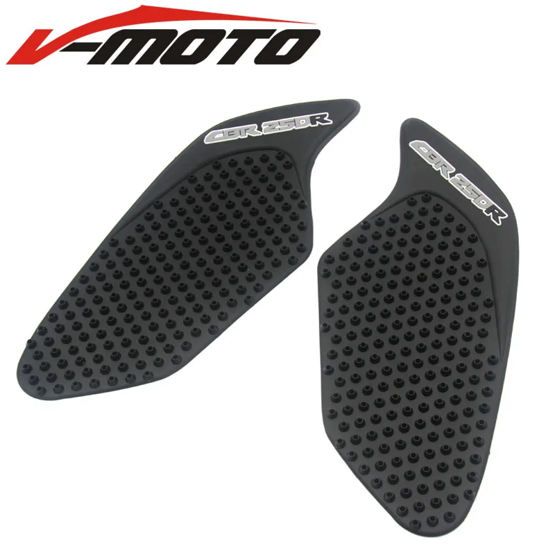 Антискользящий налет на бак мотоцикла For Honda CBR 250 2010-2015 CBR250, боковые захваты коленей на топливном баке, защитные наклейки Traction Pads Protector Stickers, новые.