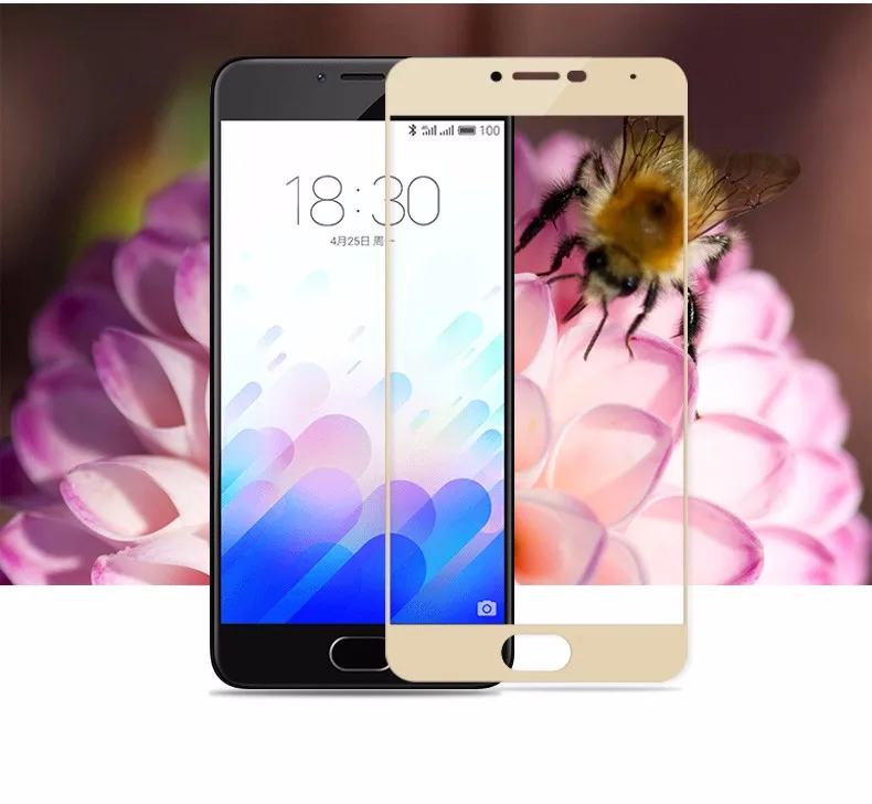 NFH 3D полное покрытие закаленное Стекло для Meizu M3 M3 мини M3S с уровнем твердости 9 H Экран взрыв защитная пленка, Не доставая его из чехла Meizu M3S 5,0"