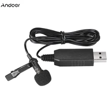 Портативный мини микрофон USB 150 см всенаправленный стереозвук с