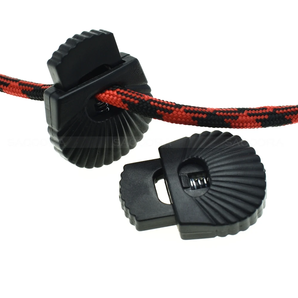 

1000pcs 7.5mm Hole Plastic Toggle Cord Lock Stopper For Shoe Paracord Sportswear Garment Backpack Accessories