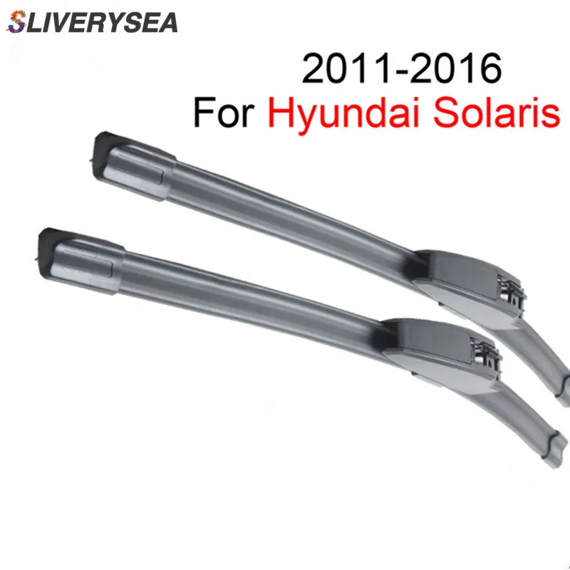 Лезвия стеклоочистителя SLIVERYSEA для Hyundai Solaris 2011 2016 26 ''+ 16'' высокое качество