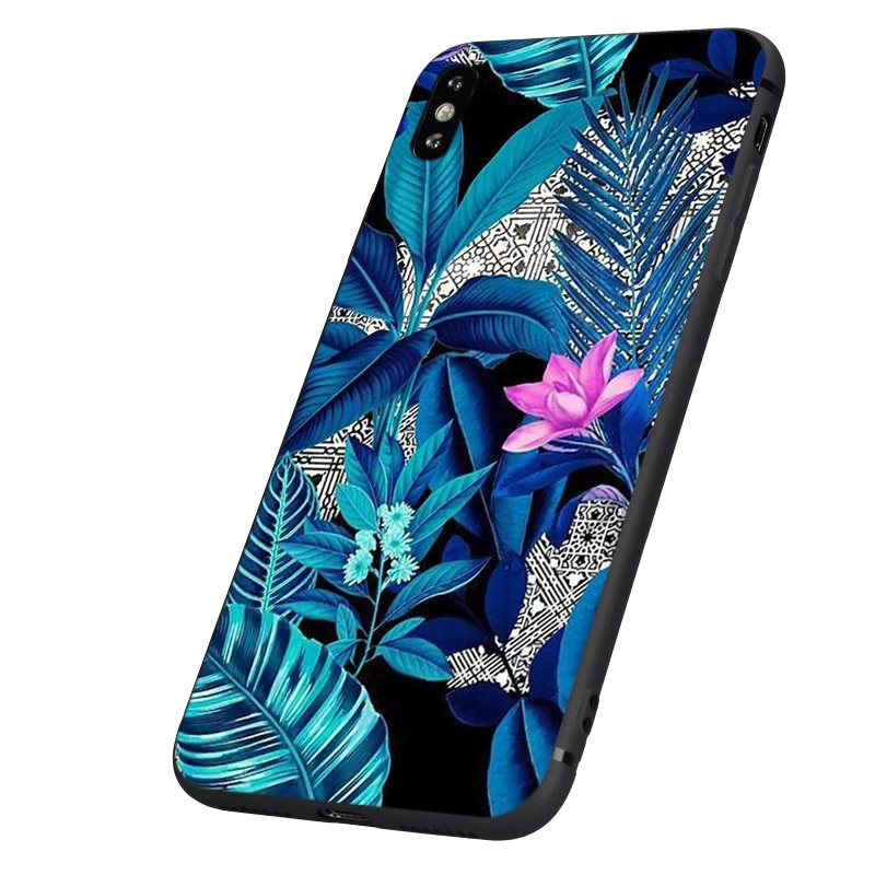 Черный чехол из ТПУ для iphone 5 5s se 6 6s 7 8 plus x 10 силиконовый XR XS 11 pro MAX с летними
