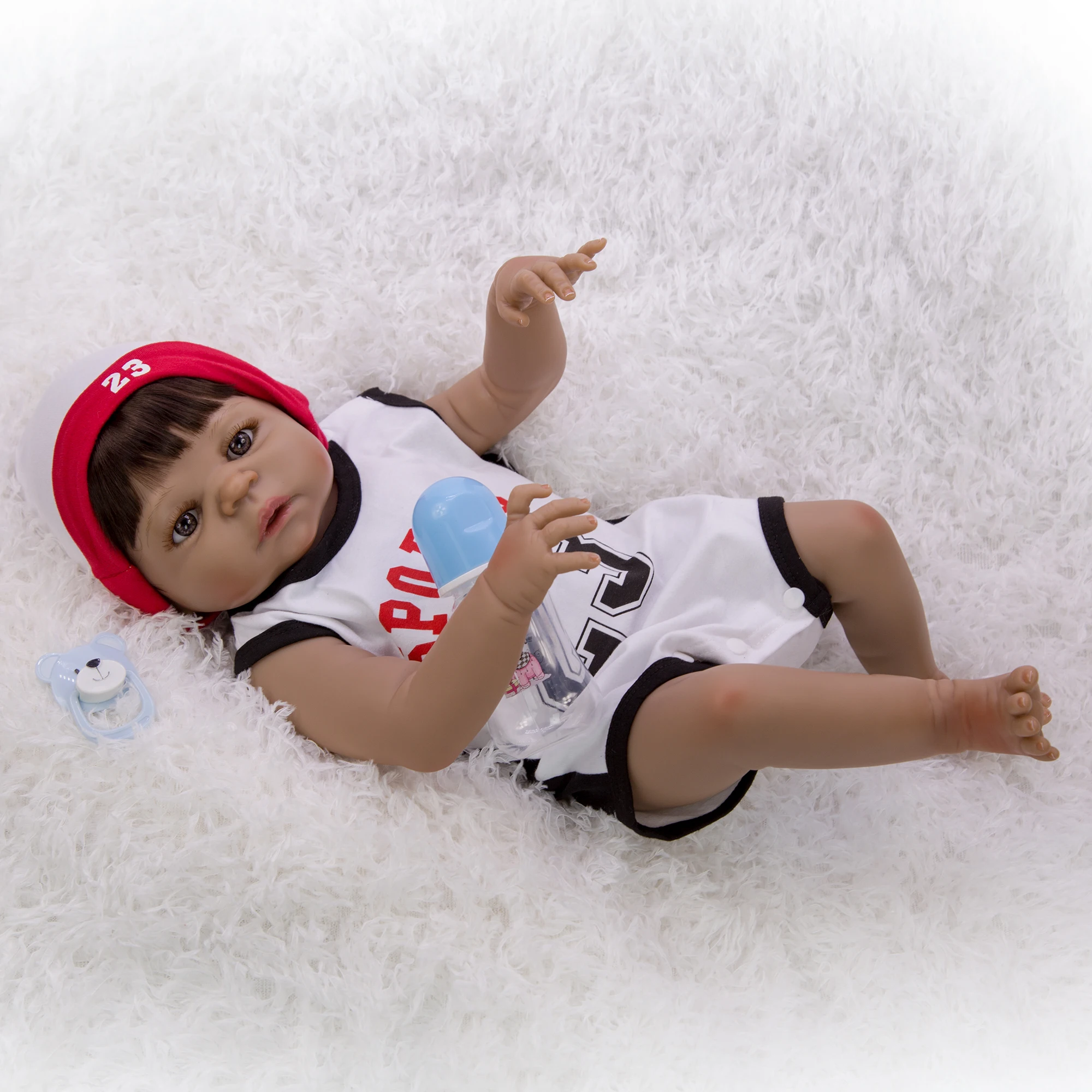 Реалистичные силиконовые куклы Reborn Baby Boy 23 дюйма 57 см|Куклы| |