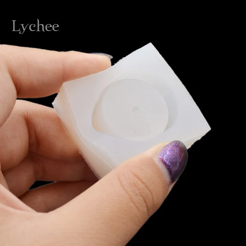 Lychee Life DIY силиконовая форма круглая коробки для настоящего цветка из смолы ручная