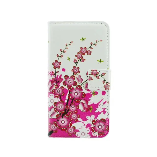 Цветочный кожаный чехол-бумажник s для LG K10 LTE 4G K430 K430ds K430y K420n K410 чехол для телефона Fundas задняя крышка корпус держатель для карт Coque - Цвет: meihua
