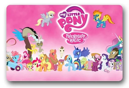 

Free Ship2015 New Design Custom Doormats Bedroom Coussin My Little Lovely Pony Play Carpets Bathroom Cartoon Rugs #DM-262