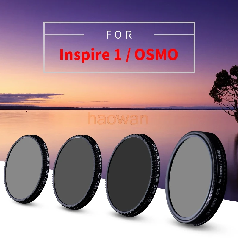 

wtianya cpl+nd4+nd8+nd16 Neutral Density nd Lens Filter kit Protector for DJI inspire 1/osmo camera