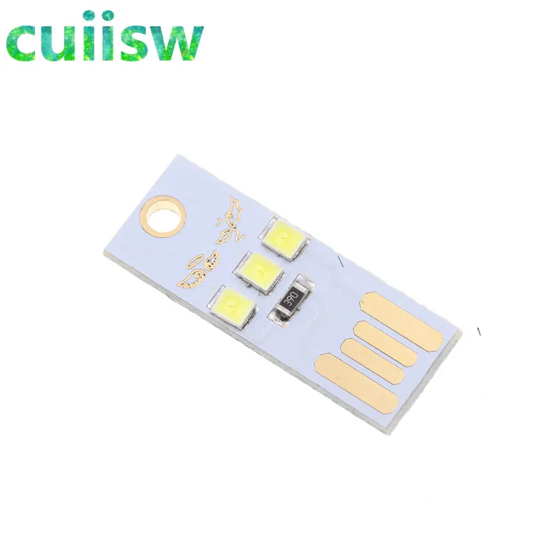 D Cold white Шт. 1 шт. ночной Светильник Мини карманная карта USB мощность светодио дный светодиодный брелок ночник 0,2 светодио дный Вт USB Светодиодная лампа книга свет для ноутбука PC power bank - Цвет: D Cold white