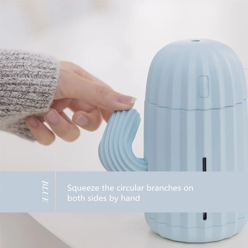 Миниатюрный Автомобильный увлажнитель воздуха в виде кактуса USB диффузор для