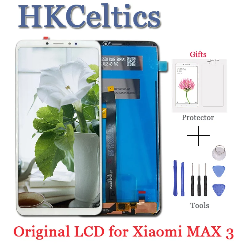 for Xiaomi Mi MAX 3 LCD Display with Touch Screen Digitizer MAX3 With Frame For Replacement | Мобильные телефоны и