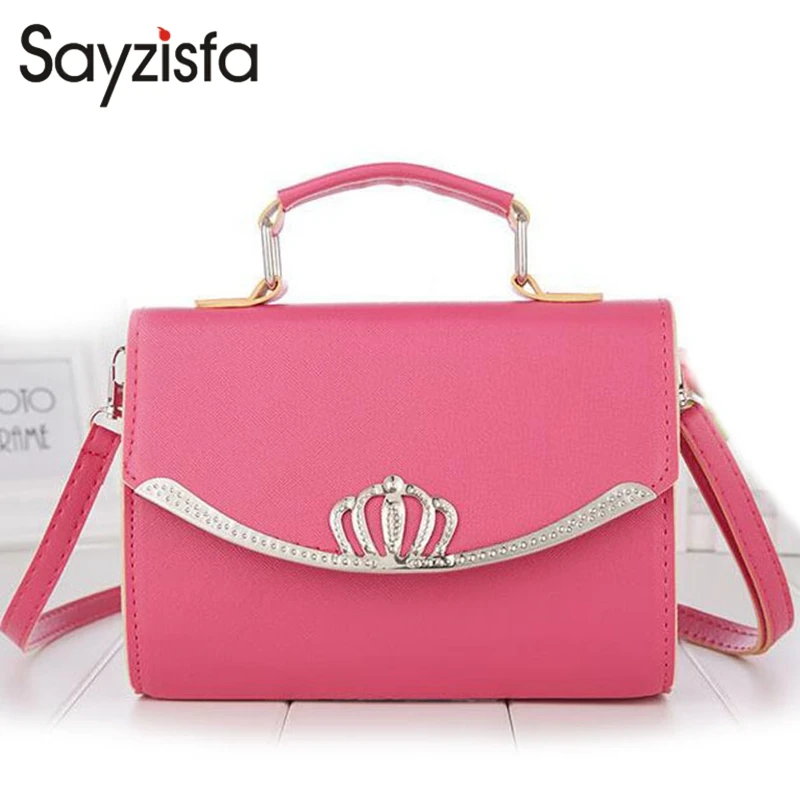 Sayzisfa Brandnew Women Handbags Leather messenger bag Fashion small Flap crossbody Ladies shoulder Female Bolsas T546 | Женские сумки