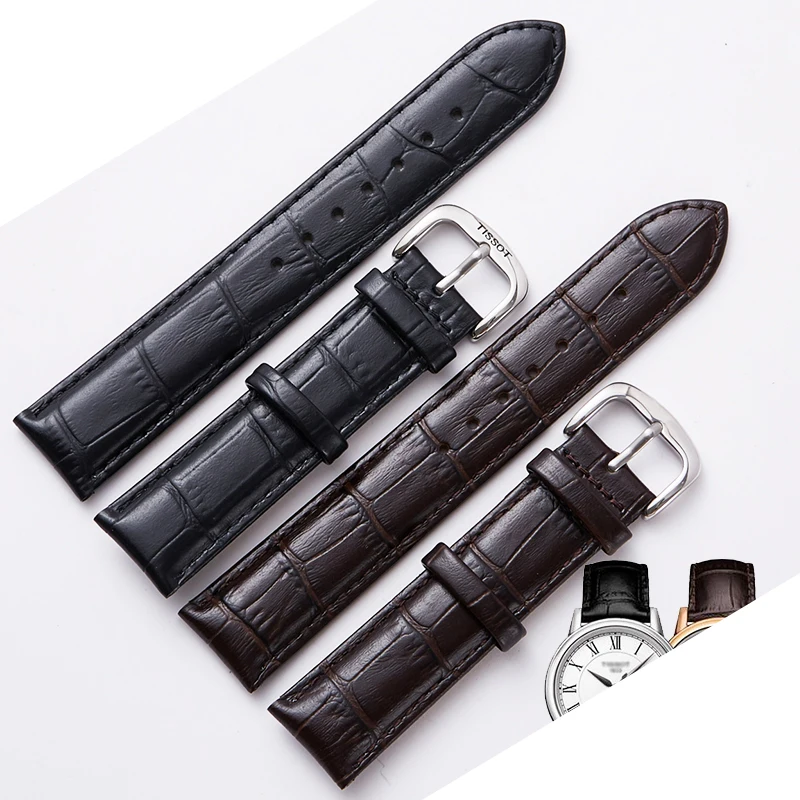 Ремешок для часов Tissot 1853 T085 мягкий ремешок из натуральной кожи 14 мм 19 | Наручные